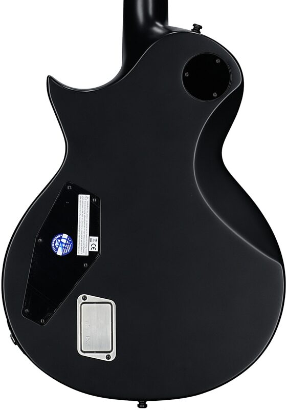 open zoom image for ESP E-II Eclipse Electric Guitar (with Case), Black Satin, Body Straight Back