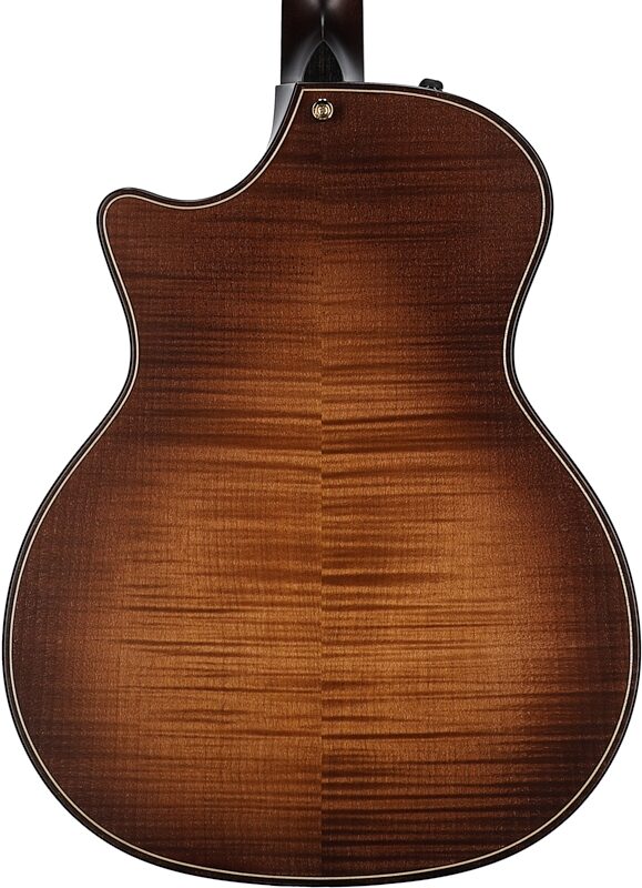 open zoom image for Taylor Builder's Edition 614ce Grand Auditorium Acoustic-Electric Guitar (with Case), Wild Honey Burst, Body Straight Back