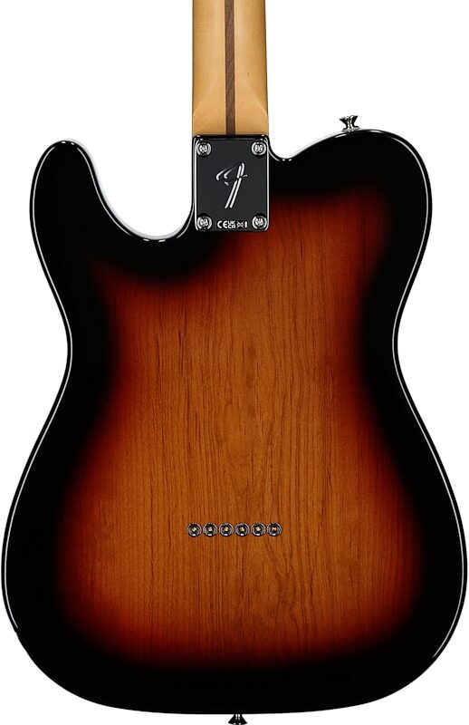 open zoom image for Fender Player II Modified Telecaster Electric Guitar, Rosewood Fingerboard (with Gig Bag), 3-Color Sunburst, Body Straight Back