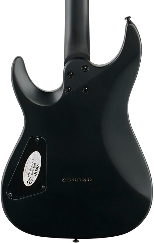 open zoom image for Schecter Damien-6 Electric Guitar, Satin Black, Body Straight Back