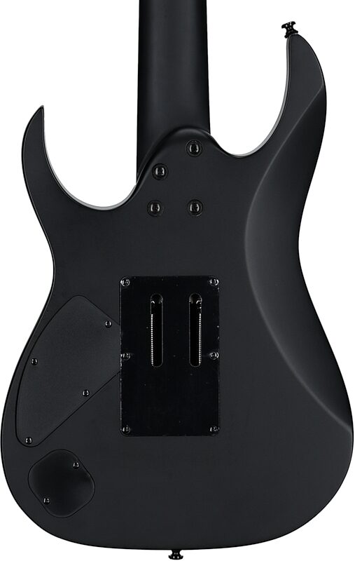 open zoom image for Ibanez RGRB720 Iron Label Electric Guitar, 7-String, Black Flat, Body Straight Back