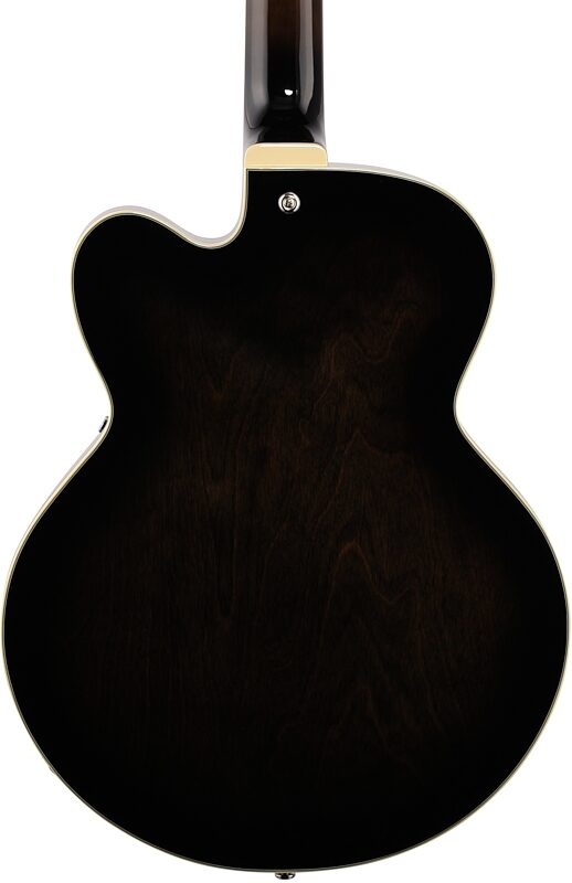 open zoom image for Ibanez AFB200 Artcore Hollowbody Electric Bass, Transparent Black Sunburst, Body Straight Back