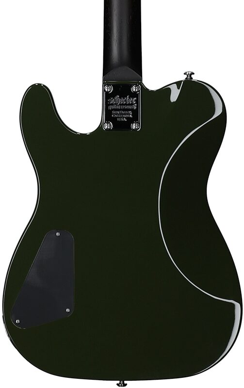open zoom image for Schecter Jack Fowler PT Electric Guitar, Drab Green, Body Straight Back