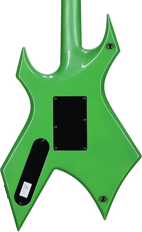 open zoom image for B.C. Rich Warlock Legacy Floyd Rose Electric Guitar, Green Pearl, Open Box (Good), Body Straight Back
