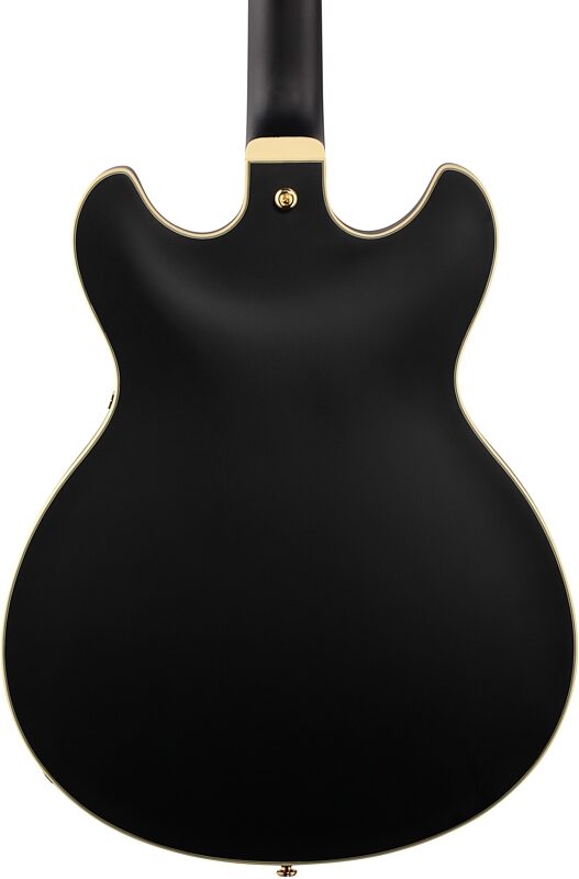 open zoom image for Ibanez AS73G Artcore Semi-Hollowbody Electric Guitar, Black Flat, Body Straight Back