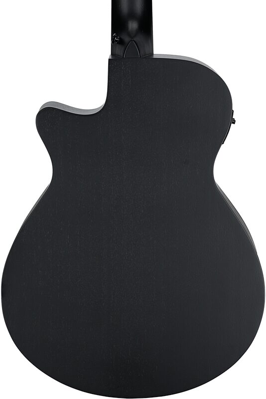open zoom image for Ibanez AEG721 Acoustic-Electric Guitar, Black Out, Body Straight Back