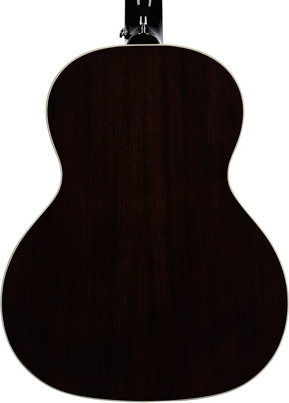 open zoom image for Epiphone Blues King Studio Parlor Acoustic-Electric Guitar (with Gig Bag), Dark Burst, Open Box (Very Good), Body Straight Back