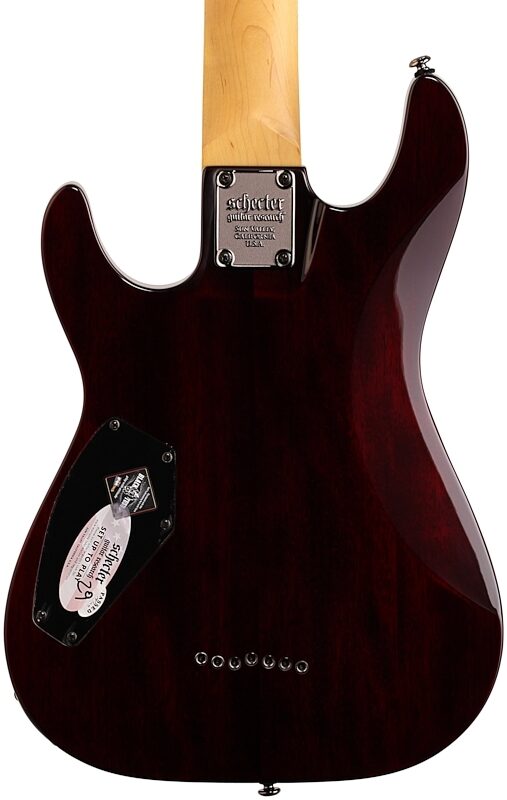 open zoom image for Schecter Omen Extreme 7-String Electric Guitar, Black Cherry, Body Straight Back