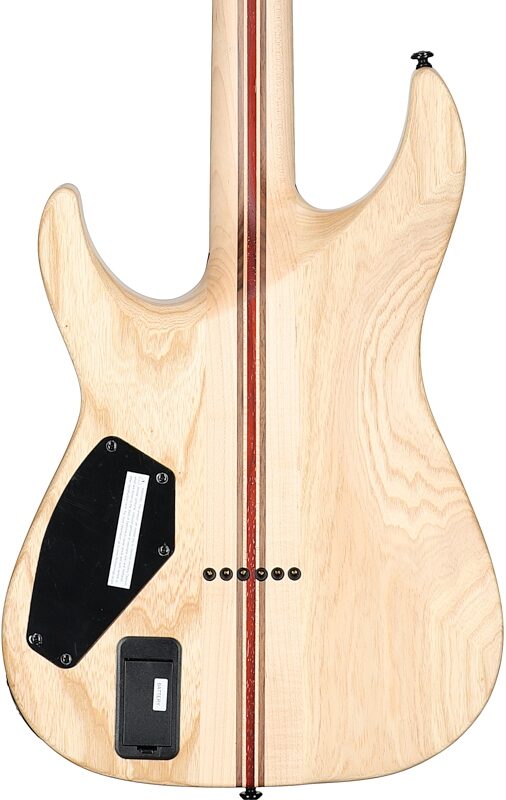 open zoom image for Schecter C1 SLS Custom Electric Guitar, Satin Black, Open Box (Very Good), Body Straight Back