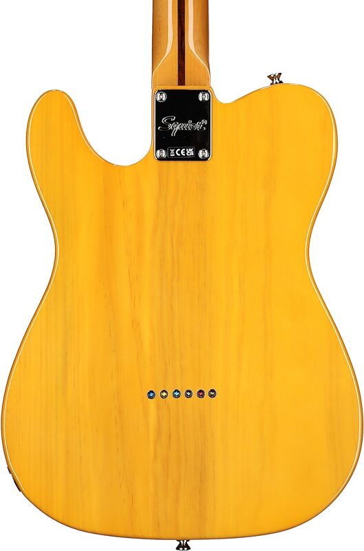open zoom image for Squier Classic Vibe '50s Telecaster Electric Guitar, Butterscotch Blonde, Body Straight Back