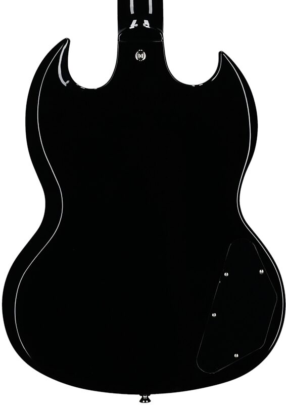 open zoom image for Epiphone Inspired by Gibson SG Standard Electric Guitar, Left-Handed (with Gig Bag), Ebony, Body Straight Back