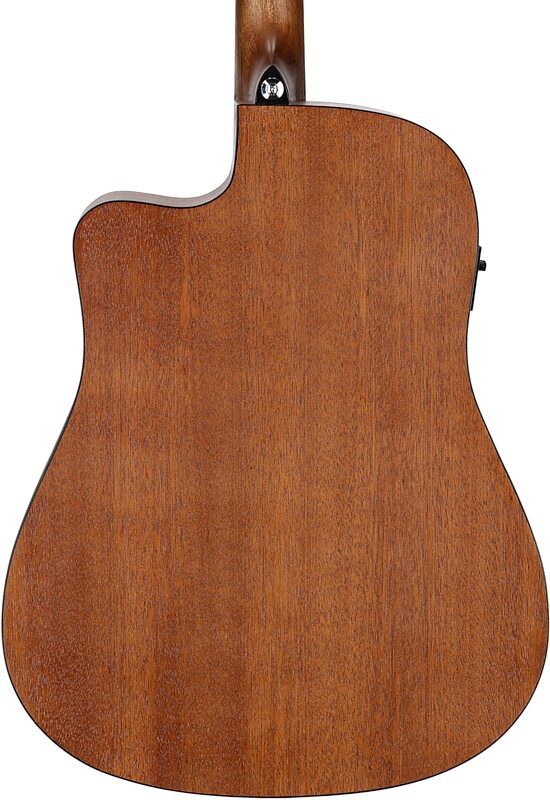 open zoom image for Ibanez PF50CE Acoustic-Electric Guitar, Open Pore Blue Sunburst, Body Straight Back