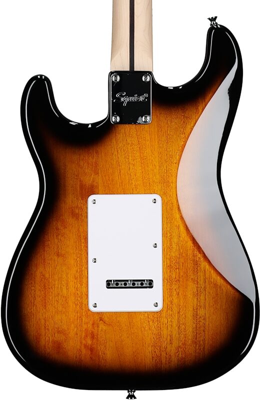 open zoom image for Squier Sonic Stratocaster Electric Guitar, Two Color Sunburst, Body Straight Back