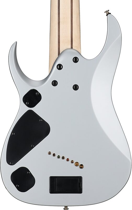 open zoom image for Ibanez RGDMS8 Multi-Scale Electric Guitar, 8-String, Clear Silver Metallic, Body Straight Back