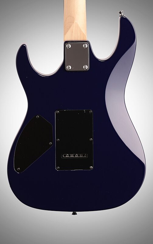 open zoom image for Ibanez GRX70QA Electric Guitar, Transparent Blue Burst, Body Straight Back