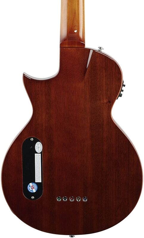 open zoom image for ESP LTD TL5 Thinline Acoustic-Electric Bass, Natural, Body Straight Back