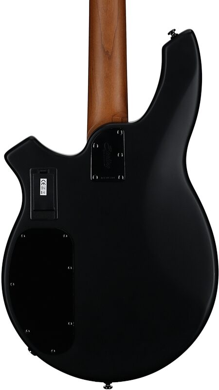 open zoom image for Sterling by Music Man Bongo Electric Bass, Stealth Black, Rosewood Fretboard, Body Straight Back