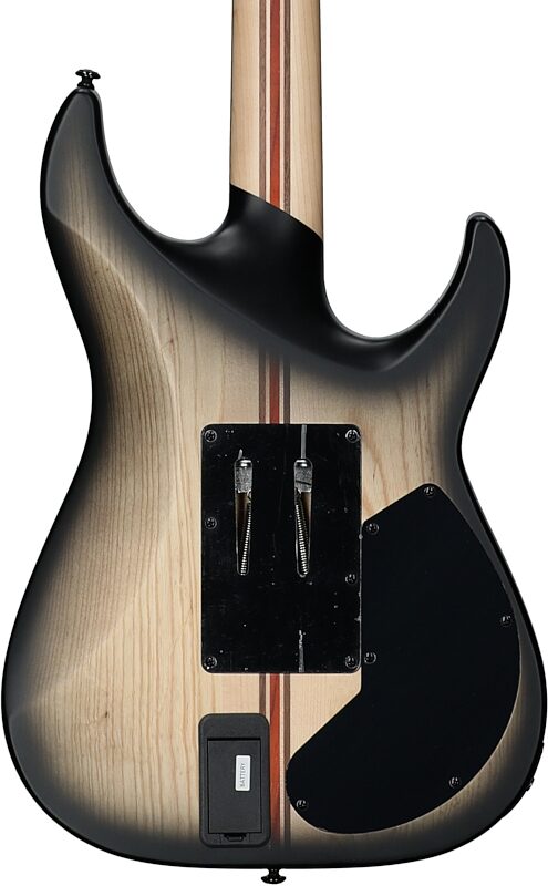 open zoom image for Schecter C-1 FR-S Pale Moon Ebony Electric Guitar, Left-Handed, Natural Satin Black Burst, Body Straight Back
