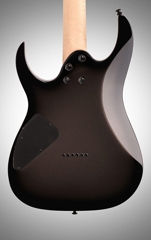 open zoom image for Ibanez GRG121DX Electric Guitar, Metallic Gray Sunburst, Body Straight Back