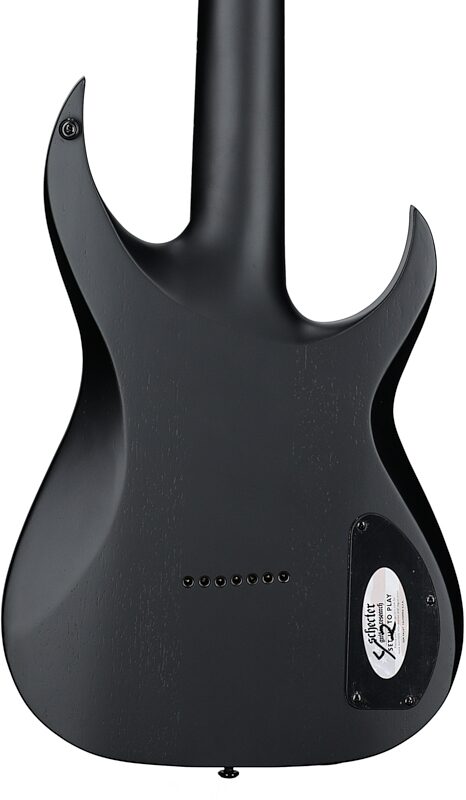 open zoom image for Schecter KM-7 MK-III Keith Merrow Electric Guitar, Left-Handed, Tri-White Satin, Body Straight Back