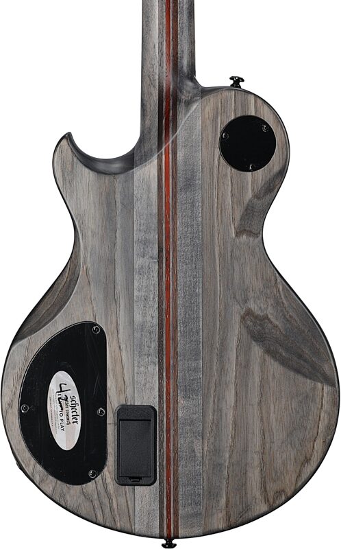 open zoom image for Schecter Solo II SLS Elite Evil Twin Electric Guitar, Satin Black, Body Straight Back