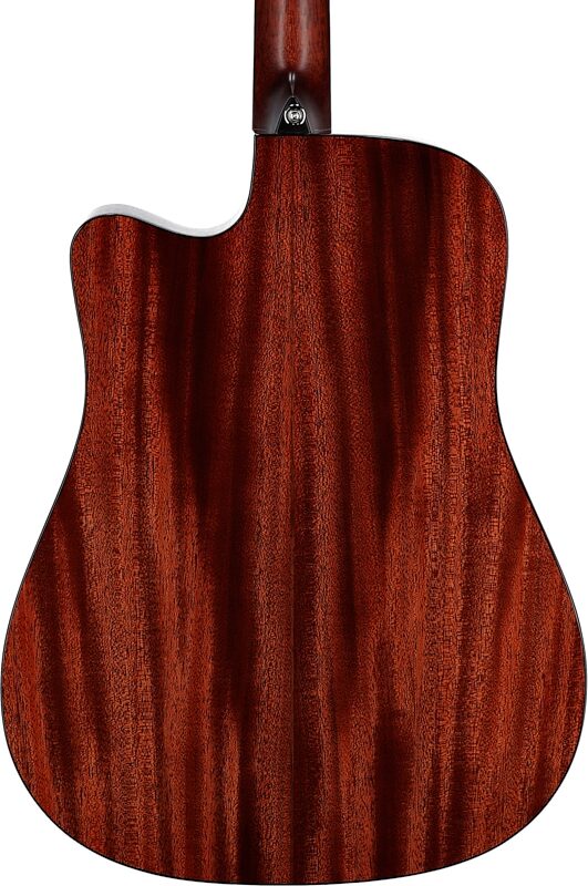 open zoom image for Alvarez MDA66CESHB Masterworks Dreadnought Acoustic-Electric Guitar (with Gig Bag), Sunburst, Body Straight Back