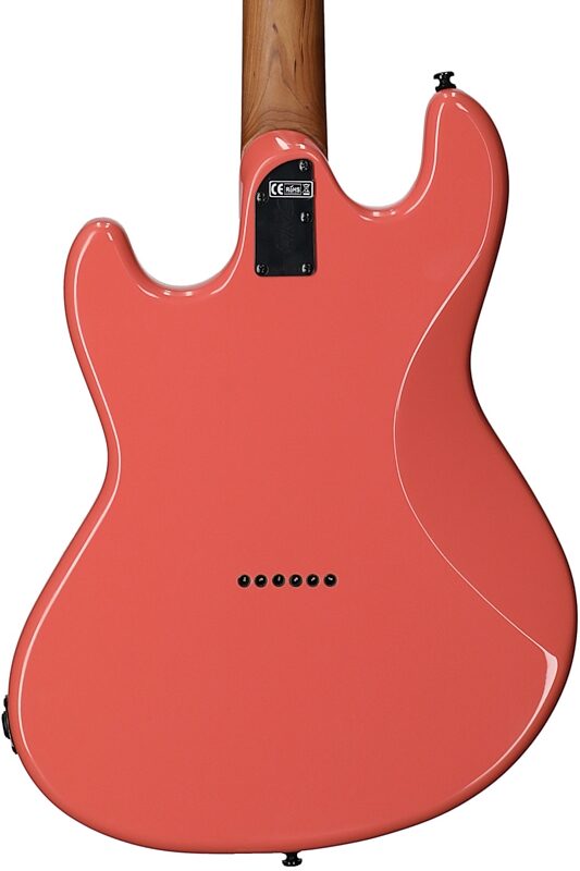 open zoom image for Sterling by Music Man Ryan "Fluff" Bruce StingRay Electric Guitar, Rula Thumb Red, Rosewood Fretboard, Body Straight Back