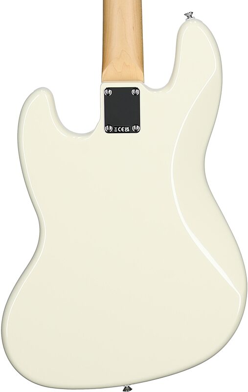 open zoom image for Fender Standard Jazz Bass Guitar, Laurel Fingerboard, Olympic White, Body Straight Back