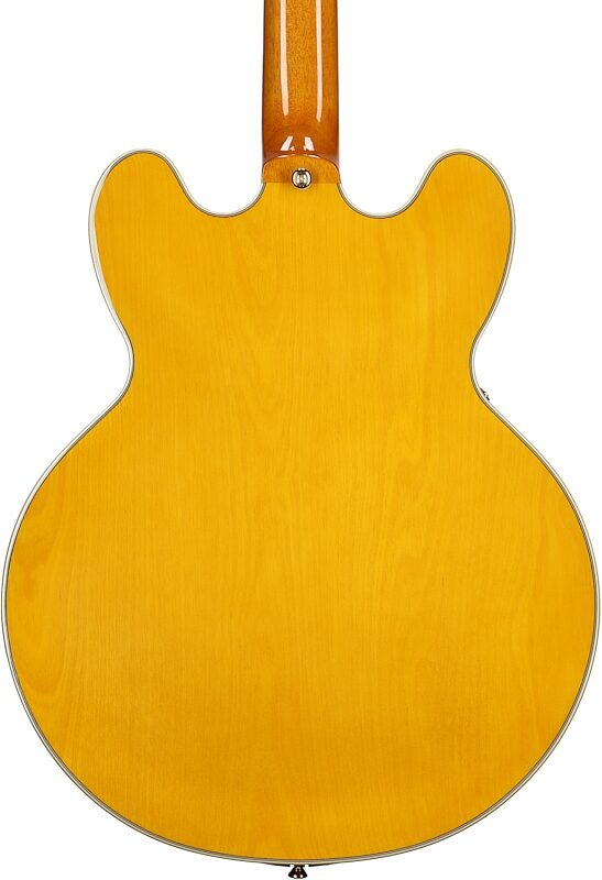open zoom image for Epiphone Sheraton Semi-Hollow Body Electric Guitar, Left-Handed (with Gig Bag), Natural, Body Straight Back