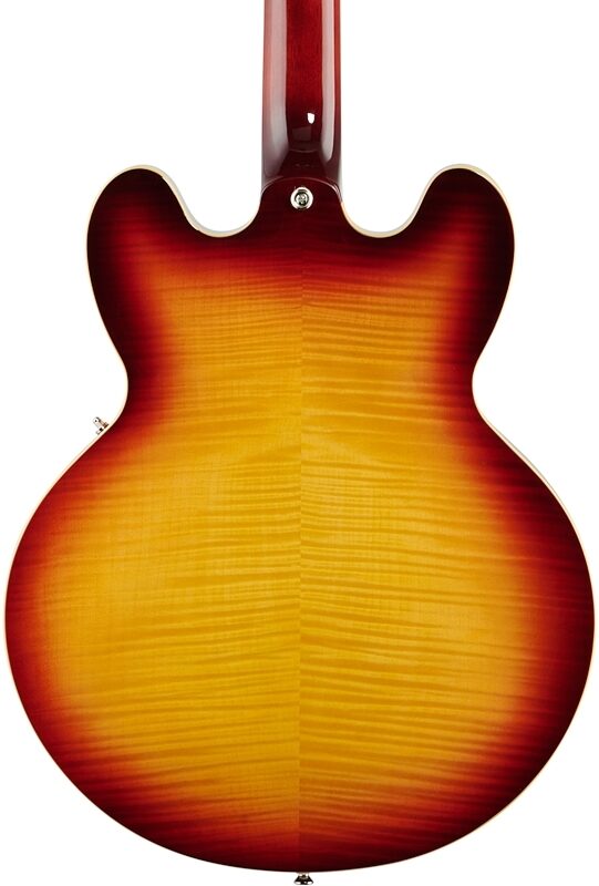 open zoom image for Epiphone ES-335 Figured Semi-Hollowbody Electric Guitar, Raspberry Tea Burst, Body Straight Back