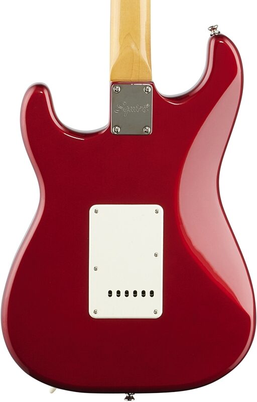 open zoom image for Squier Classic Vibe '60s Stratocaster Electric Guitar, with Laurel Fingerboard, Candy Apple Red, Body Straight Back