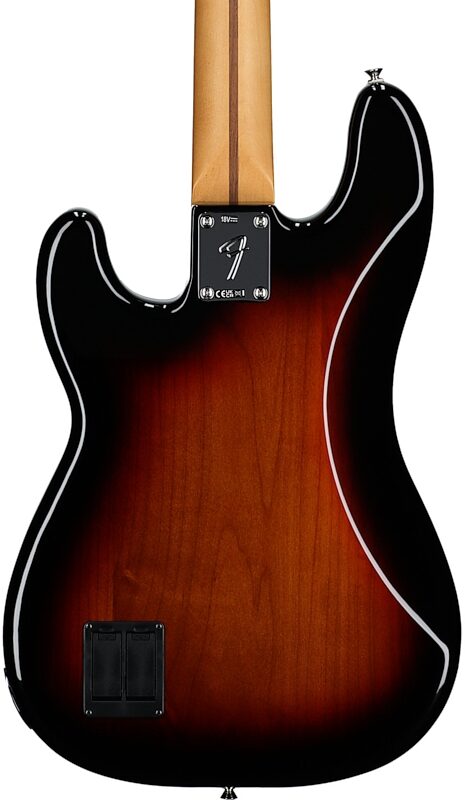 open zoom image for Fender Player II Modified Active Precision Electric Bass, Maple Fingerboard (with Gig Bag), 3-Color Sunburst, Body Straight Back
