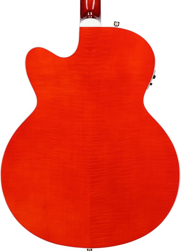 open zoom image for Gretsch G5022CE Rancher Jumbo Cutaway Acoustic-Electric Guitar, Orange, Body Straight Back