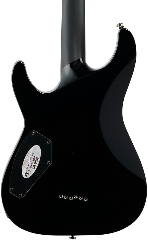 open zoom image for Schecter C-1 Blackjack Electric Guitar, Gloss Black, Body Straight Back