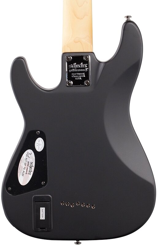 open zoom image for Schecter Demon 7 Electric Guitar, 7-String, Aged Black Satin, Body Straight Back