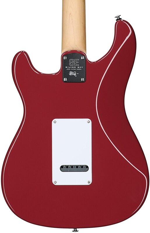 open zoom image for PRS Paul Reed Smith SE Silver Sky Electric Guitar, Rosewood Fretboard (with Gig Bag), Derby Red, Body Straight Back