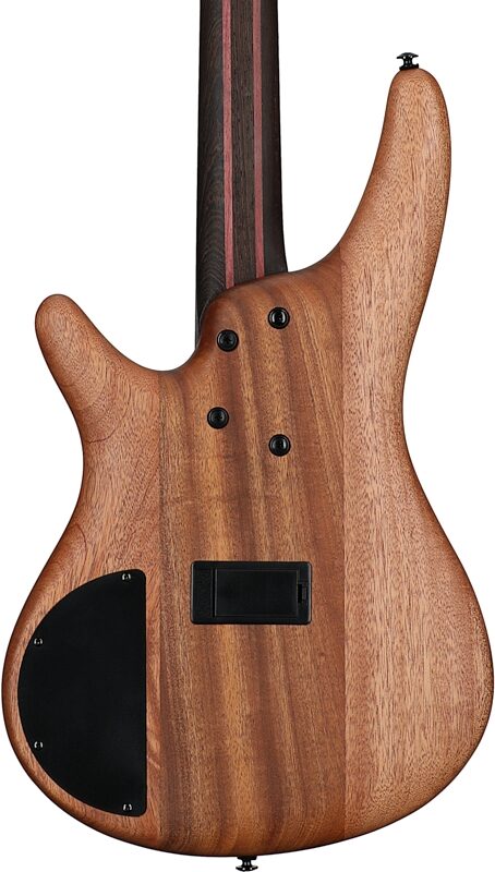 open zoom image for Ibanez SR1350B Premium Electric Bass (with Gig Bag), Dual Mocha Burl, Body Straight Back