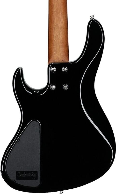 open zoom image for Sadowsky MetroExpress MS4 Modern Electric Bass, Morado Fingerboard (with Gig Bag), Black, Body Straight Back