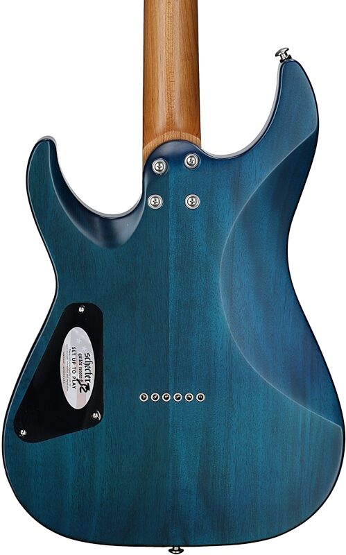 open zoom image for Schecter C-1 Standard Plus Electric Guitar, Maple Fingerboard, Blue Fade, Body Straight Back