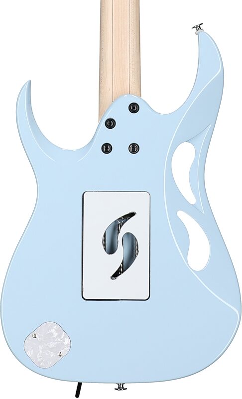 open zoom image for Ibanez Steve Vai PIA Electric Guitar (with Case), Blue Powder, Body Straight Back