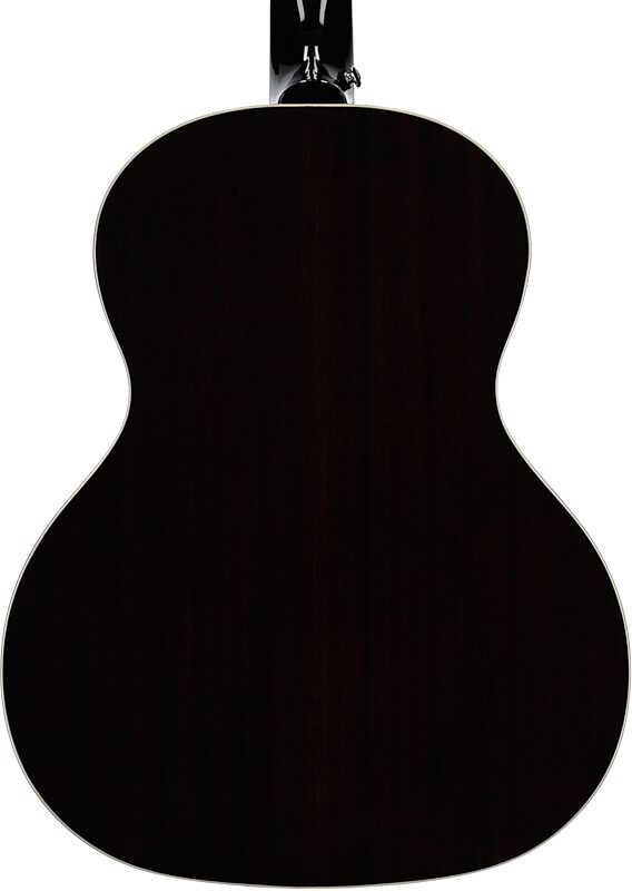 open zoom image for Epiphone Blues King Studio Acoustic-Electric Guitar, Left-Handed (with Gig Bag), Dark Burst, Body Straight Back