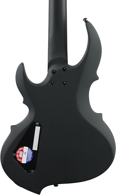 open zoom image for ESP LTD Tom Araya TA-204 FRX Electric Bass, Black Satin, Body Straight Back