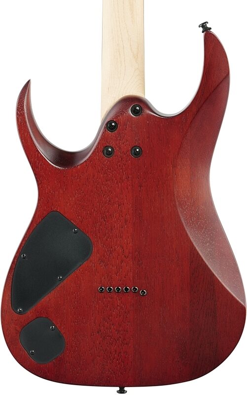 open zoom image for Ibanez RGA42FM Electric Guitar, Transparent Gray Flat, Body Straight Back