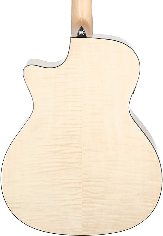 open zoom image for Alvarez AGFM80CEAR Artist Elite Grand Auditorium Acoustic-Electric Guitar, Natural, Body Straight Back