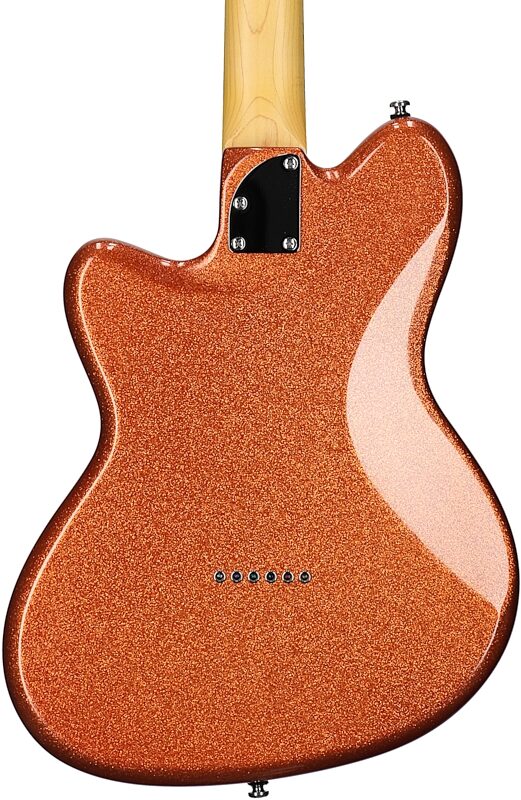 open zoom image for Ibanez Yvette Young YY20 Electric Guitar, Orange Cream Sparkle, Body Straight Back