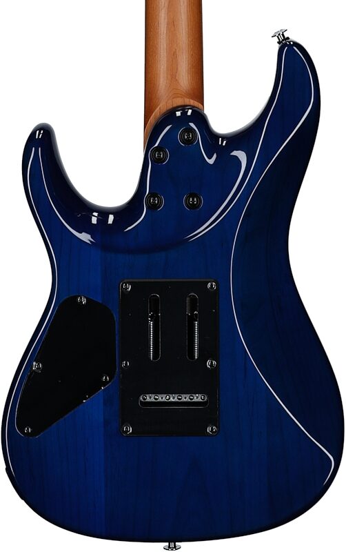 open zoom image for Ibanez AZ24S1F Electric Guitar, Transparent Turquoise Sunburst, Open Box (Very Good), Body Straight Back