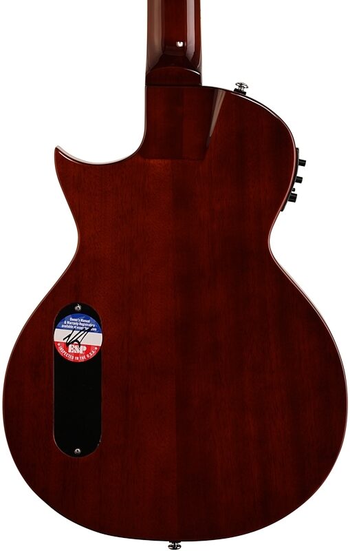 open zoom image for ESP LTD TL-6N Thinline-6 Nylon Classical Acoustic-Electric Guitar, Natural, Body Straight Back