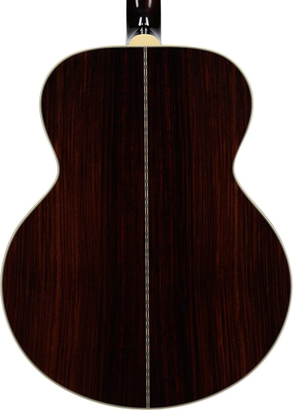 open zoom image for Epiphone Inspired by Gibson Custom Pre-War SJ-200 Acoustic-Electric Guitar, Left-Handed (with Case), Vintage Sunburst, Body Straight Back