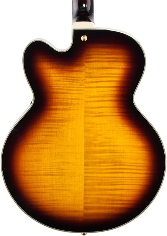 open zoom image for Ibanez Artcore Expressionist AF95FM Hollowbody Electric Guitar, Antique Yellow Sunburst, Body Straight Back