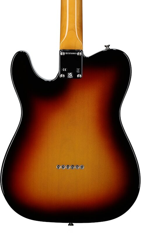 open zoom image for Fender American Vintage II 1963 Telecaster Electric Guitar, Rosewood Fingerboard (with Case), 3-Color Sunburst, Open Box (Very Good), Body Straight Back